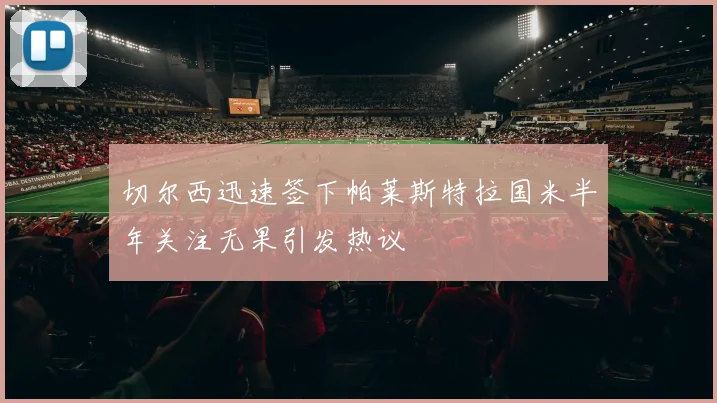 切尔西迅速签下帕莱斯特拉国米半年关注无果引发热议